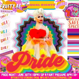 Pride Paint & Sip @ Love Buzz | Friday June 30 th 8pm